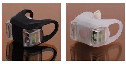 Mountain bike LED warning lights in high-elastic waterproof silicone for enhanced visibility
