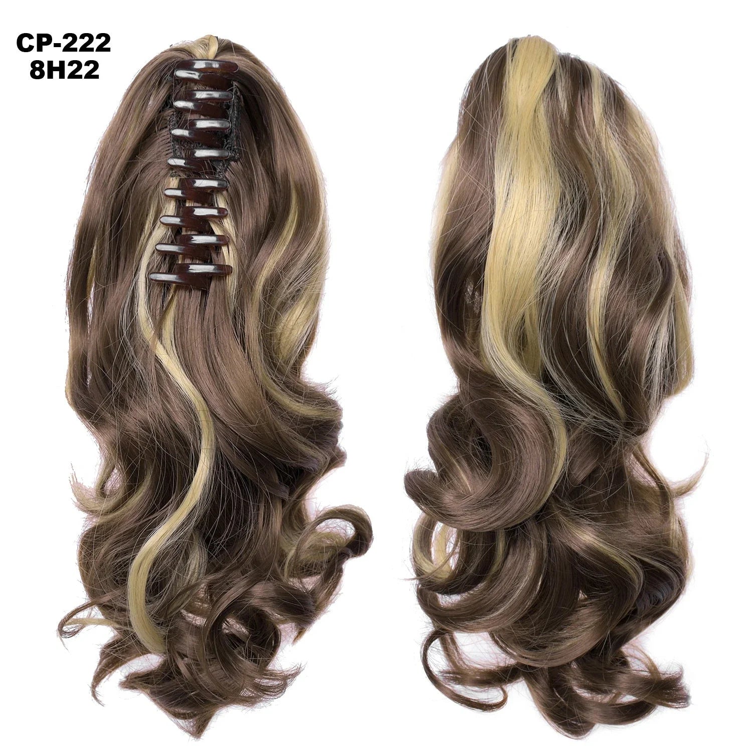 Stylish ponytail hair extension with natural-looking waves for a glamorous hairstyle
