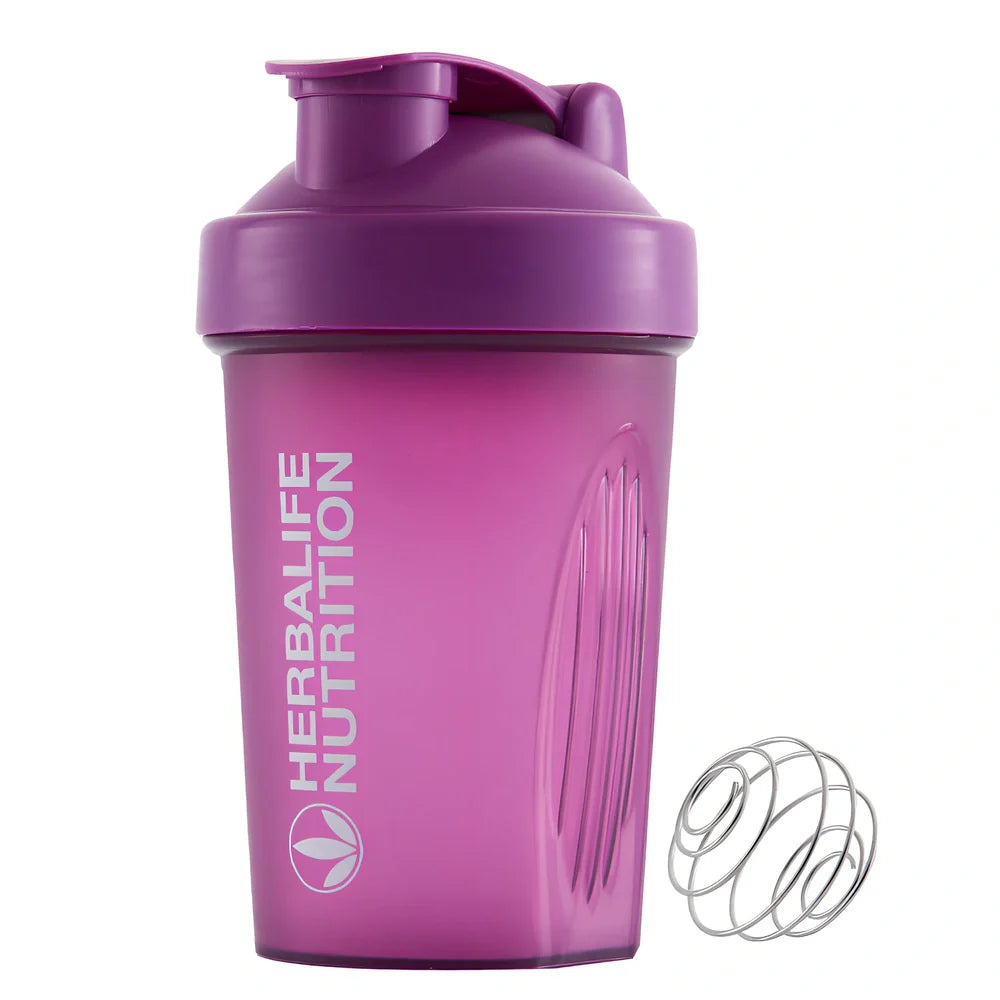 400ml sport shaker bottle with screw cap and stainless steel mixing ball inside
