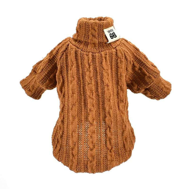 Cosy dog turtleneck sweater in various colours and sizes for small to medium pups