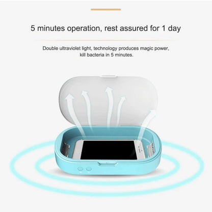 Double UV Phone Sterilizer Box with Aromatherapy Function for personal item disinfection