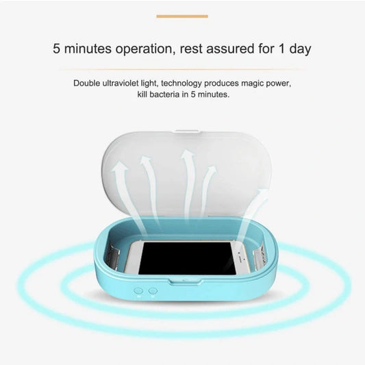 Double UV Phone Sterilizer Box with Aromatherapy Function for personal item disinfection