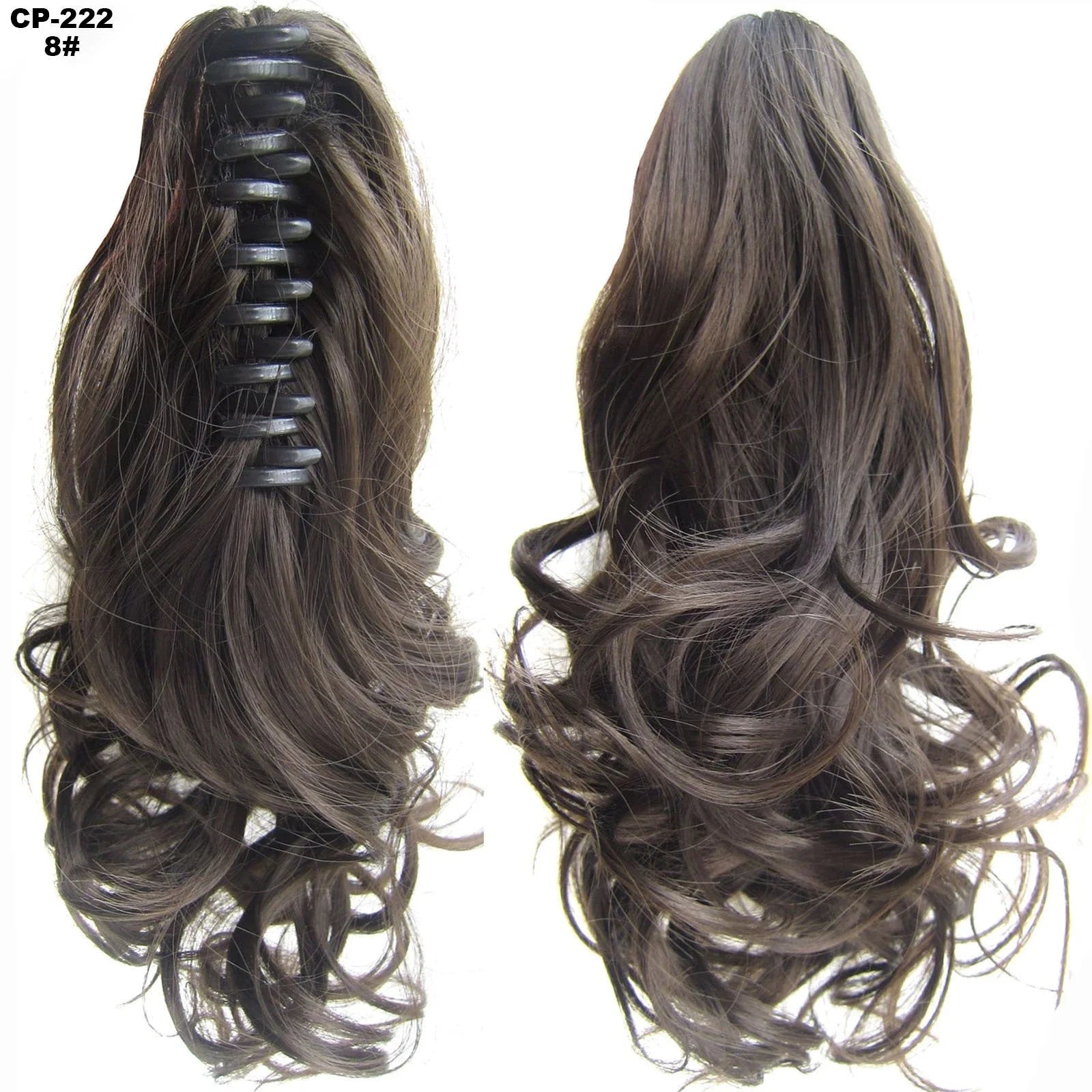 Stylish ponytail hair extension with natural-looking waves for a glamorous hairstyle
