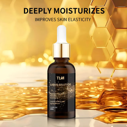 30ml facial moisturising solution bottle with hyaluronic acid formulation