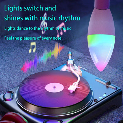 Dimmable RGB LED smart light bulb with voice control and 16 million colour options for home decor