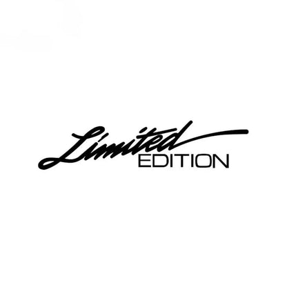 Black laser reflective car sticker with text design on PET material