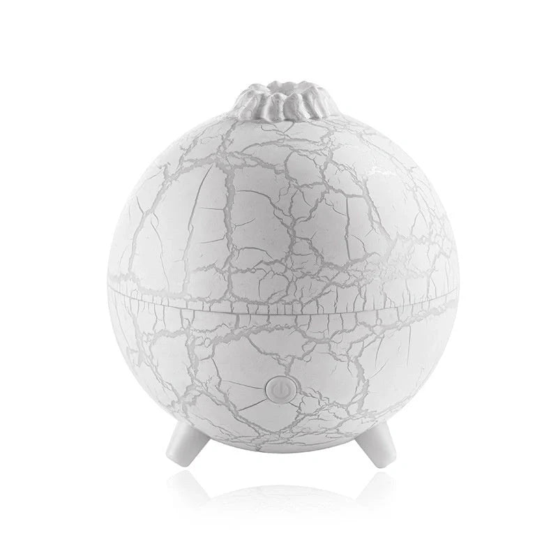 Creative Planet Colourful Atmosphere Lamp USB Humidifier in black and white crack finishes