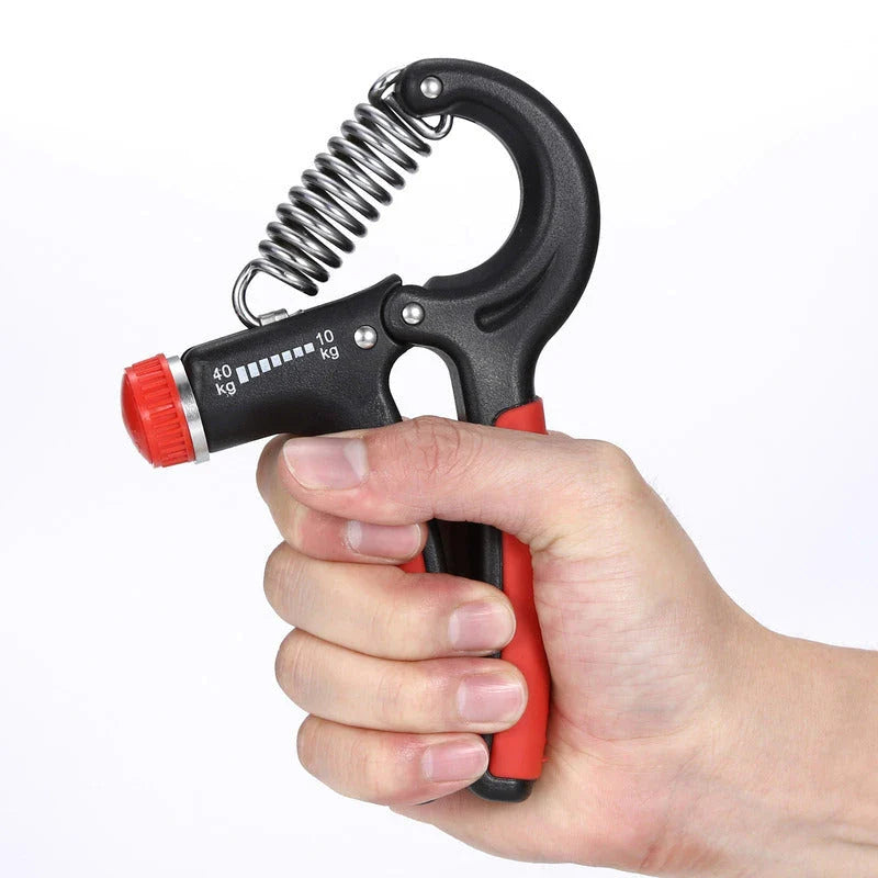 Adjustable hand grips with customizable resistance for strength training and grip development
