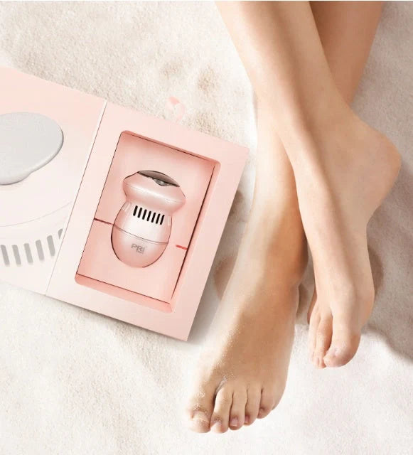 Electric Foot File Grinder with dual diamond heads for dead skin removal