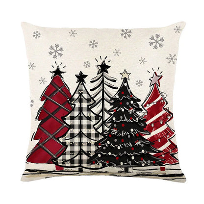 Festive Christmas cushion cover with vibrant holiday-themed design, perfect for adding cozy, seasonal charm to any home.