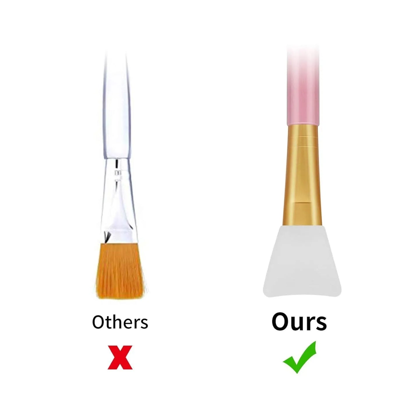 Reusable silicone face mask applicator spatula in six colour options