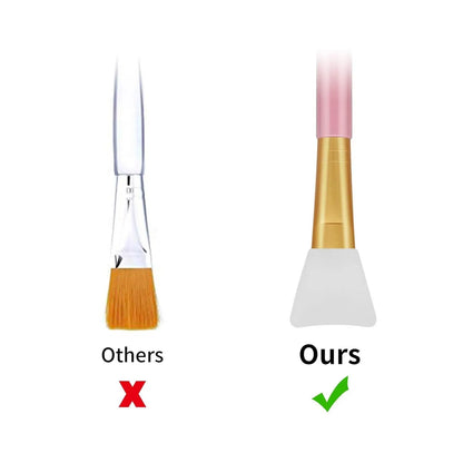 Reusable silicone face mask applicator spatula in six colour options