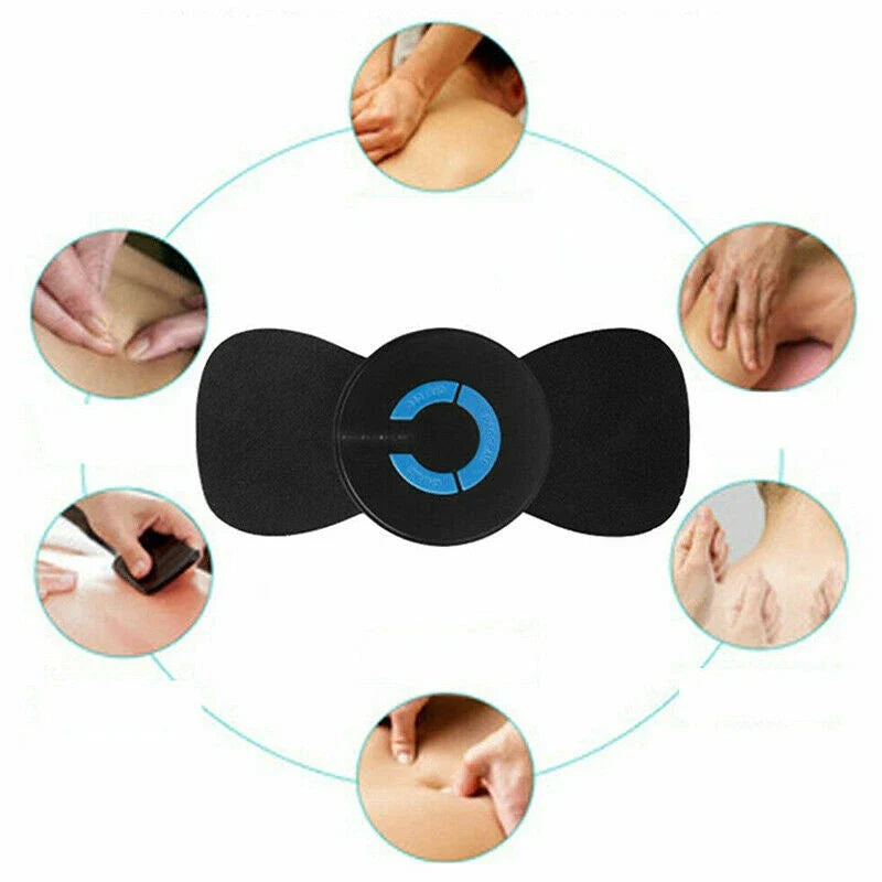 Portable electric neck and shoulder massager with adjustable vibration settings for on-the-go pain relief