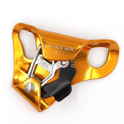 Pre-abdominal ascender for outdoor climbing and rescue, made from 7075 aluminum alloy