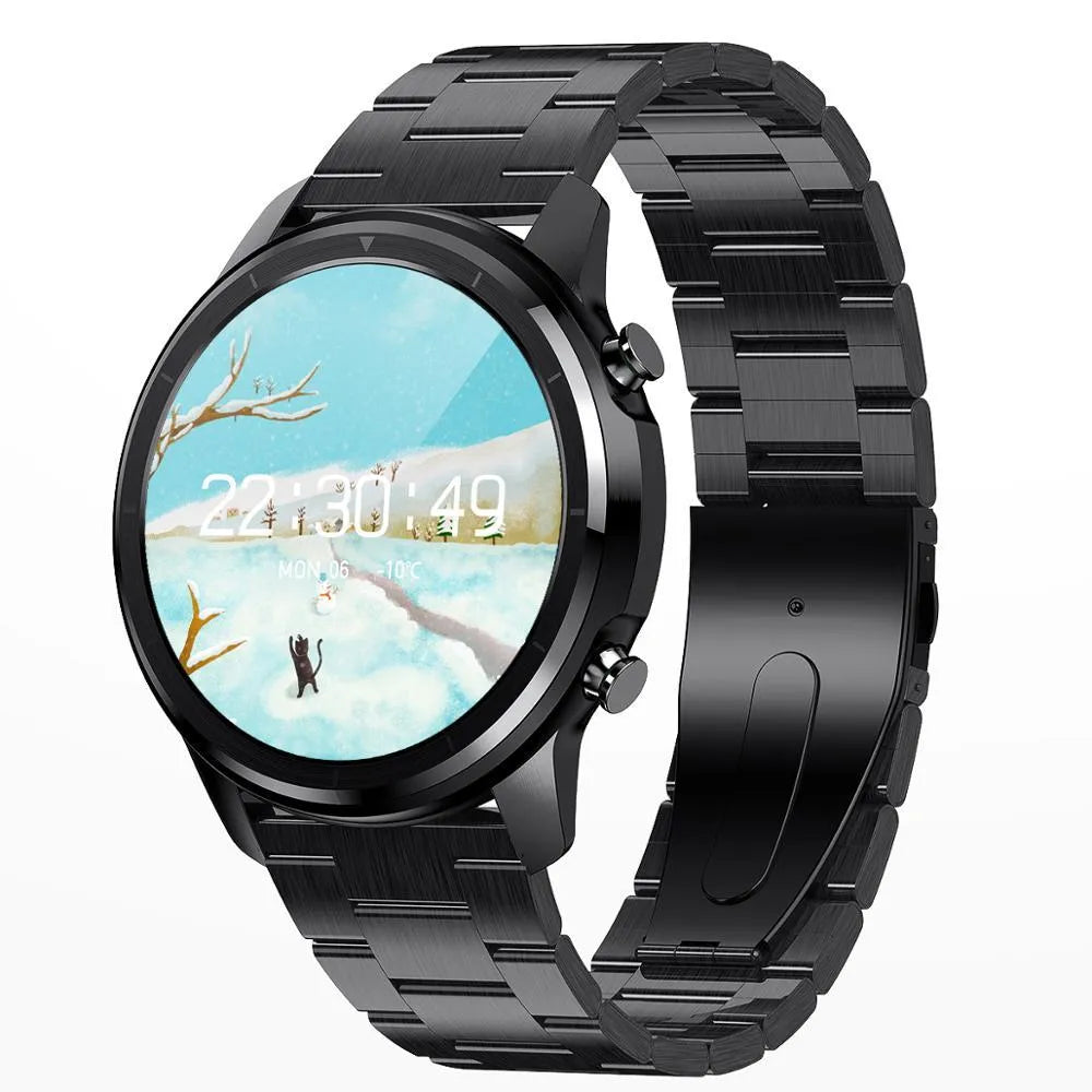 LEMFO LF26 smart bracelet showing its 1.3-inch colour screen, worn on a wrist.