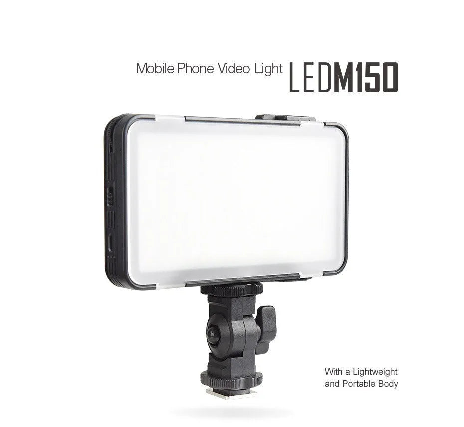 Shenniu M150 ultra-thin mobile LED video light for phone and SLR camera photography