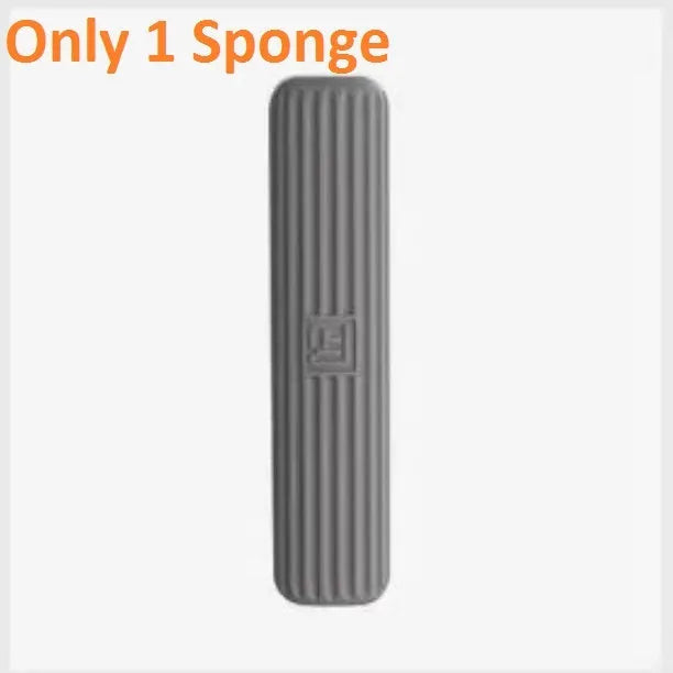 Mini sponge squeeze mop with plastic handle and biodegradable cotton cleaning head on various surfaces