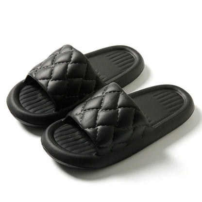 Comfortable home slippers with non-slip soles, featuring breathable and waterproof EVA material in a variety of stylish colors.