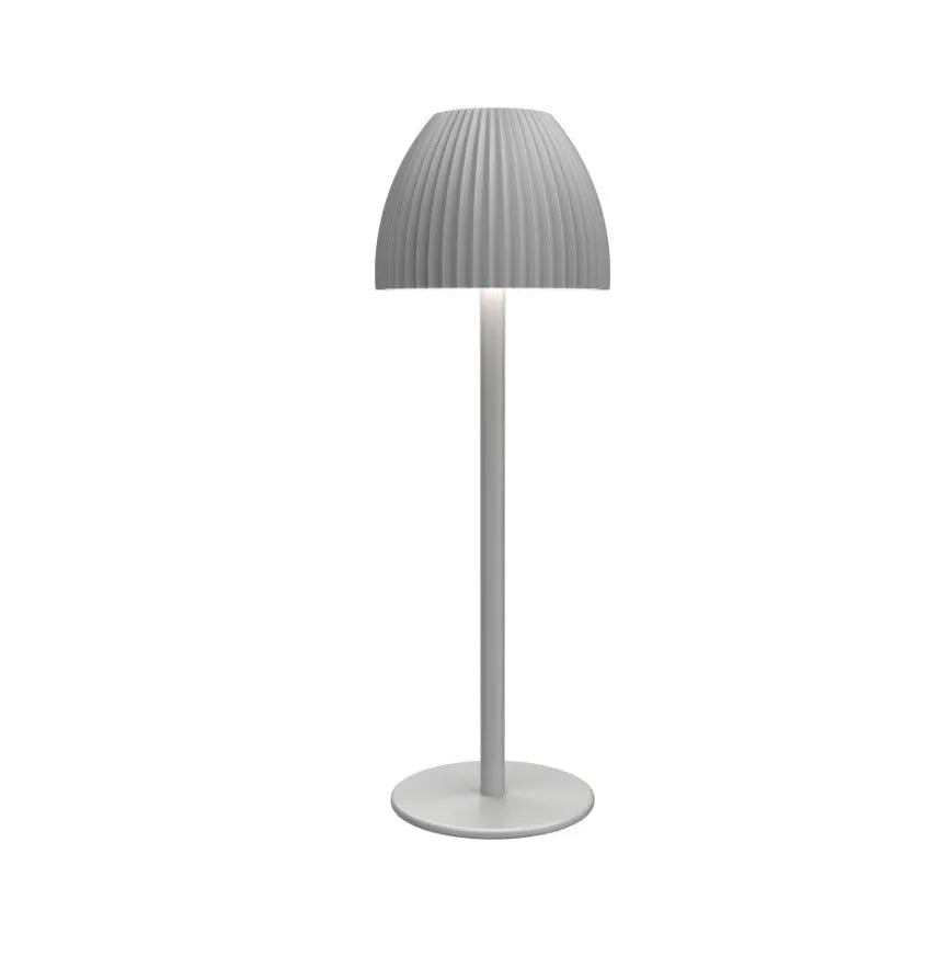 Modern simple night lamp with thin round base and ins pattern dimming control
