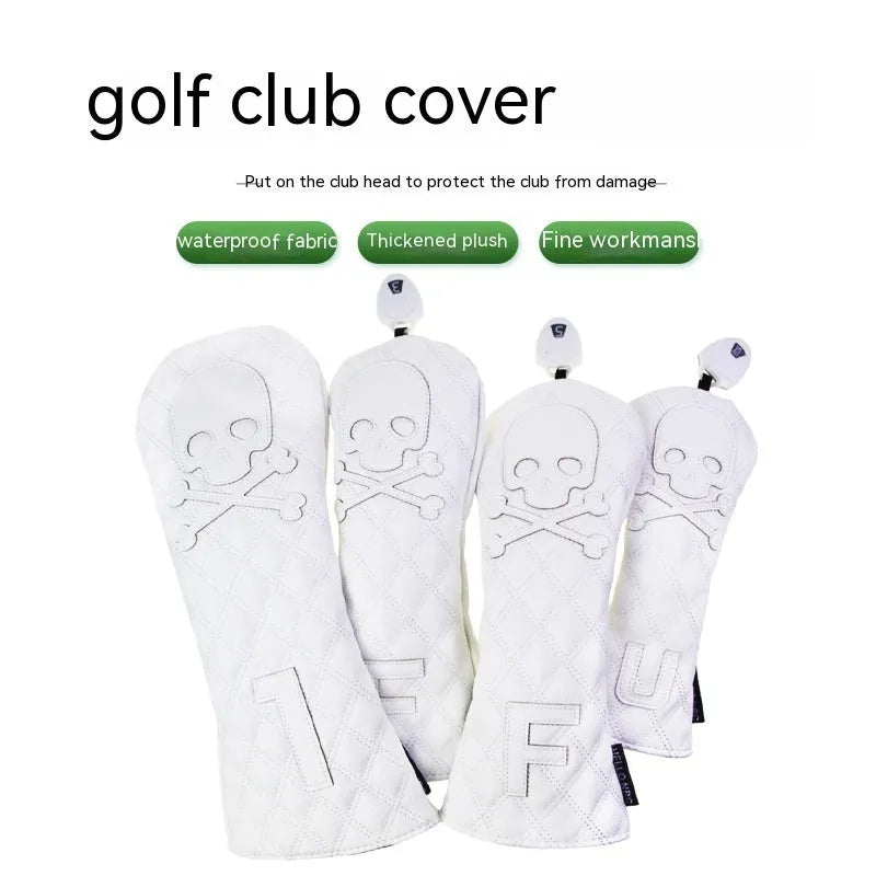 Golf waterproof protective cover for wooden poles in black and white options