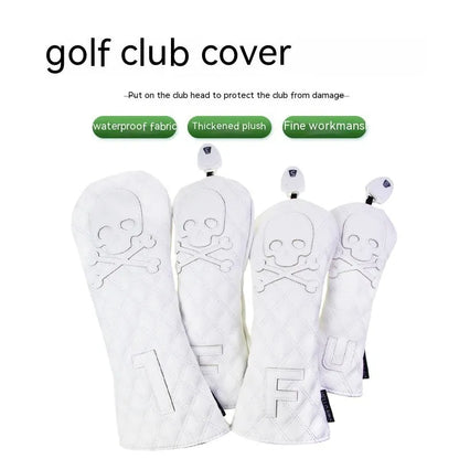 Golf waterproof protective cover for wooden poles in black and white options