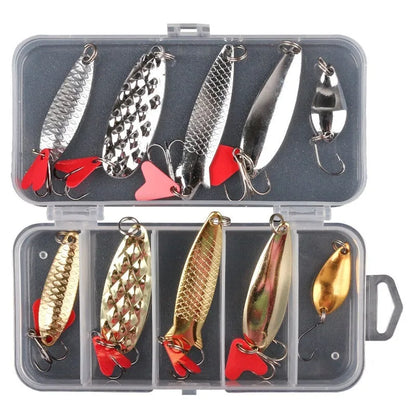 Metal pineapple sequin box fishing lure accessories in gold and silver for fly tying