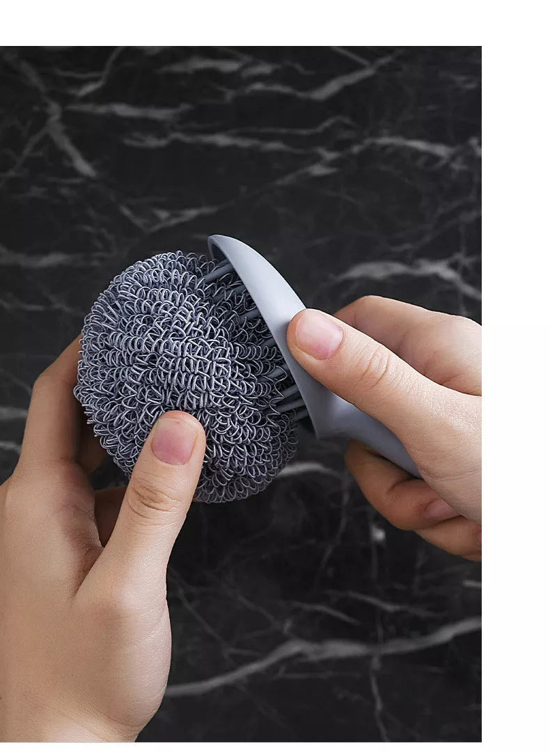 Nano Cleaning Scrubber Set in white and blue for kitchen decontamination