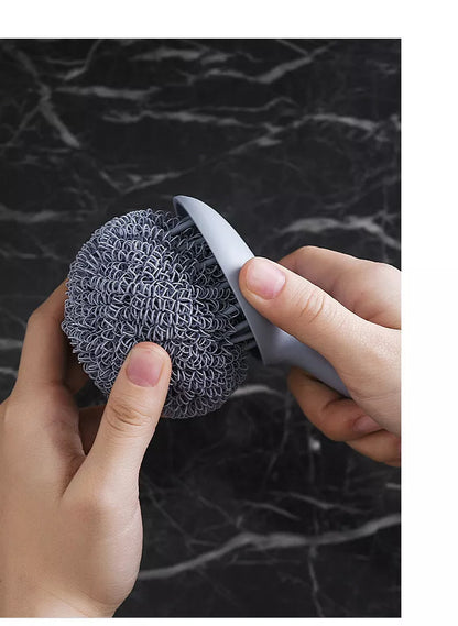 Nano Cleaning Scrubber Set in white and blue for kitchen decontamination
