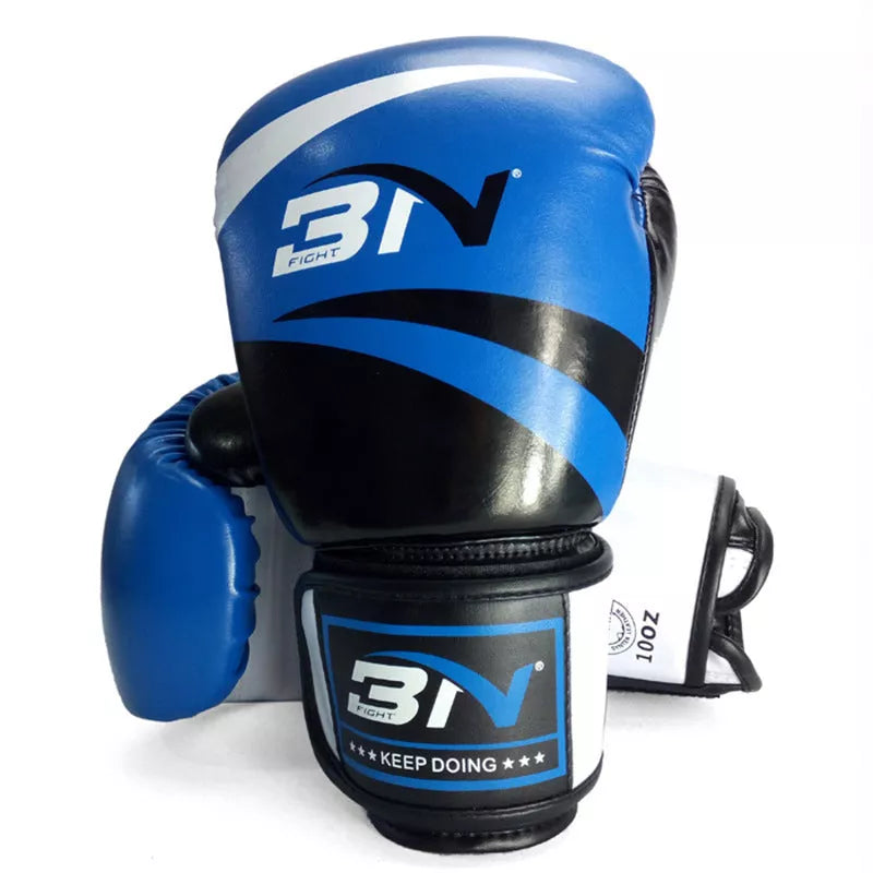 PU Muay Thai boxing gloves in various colours and sizes for training