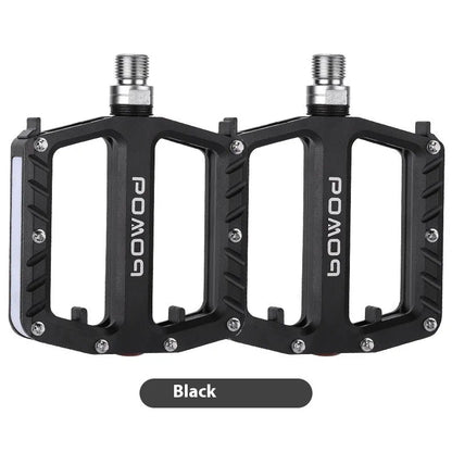 Bicycle luminous pedal with LED lights in aluminium alloy construction