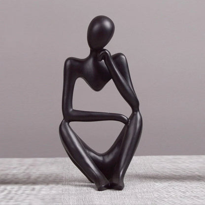 Handmade thinker statue abstract figure sculpture in premium resin