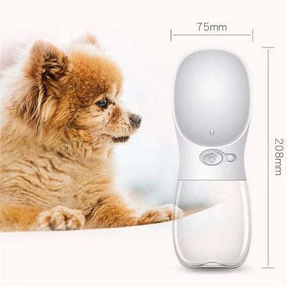 Durable, leak-proof pet water bottle with one-touch button for easy, mess-free hydration on the go