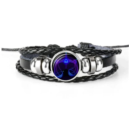 Zodiac Constellation Bracelet in Braided Design for Men, Women, and Kids
