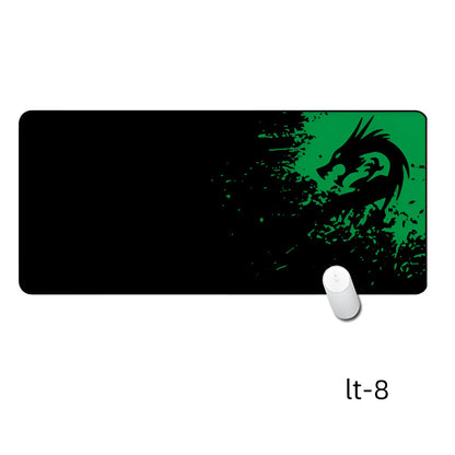 Oversized mouse pad with non-slip rubber base and washable cloth surface, available in multiple sizes and 2mm or 3mm thickness.