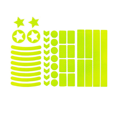 Bicycle reflective safety tape with a grid pattern in red, yellow, blue, and white colour options