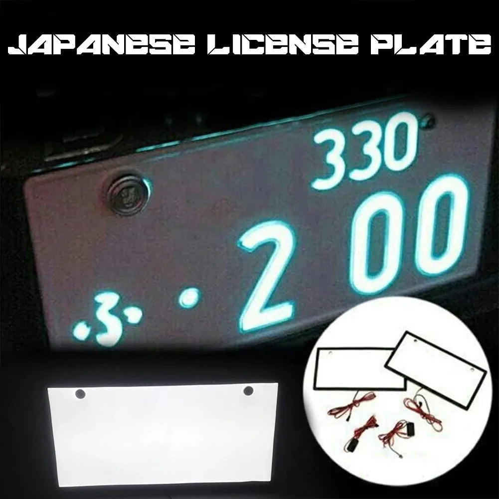 Two plastic LED licence plate lights with 15 beads per bar for truck illumination