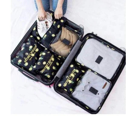 High-quality 6-in-1 waterproof travel organizer cubes in various colors for efficient packing and organization