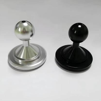 Aluminum alloy universal instrument panel mounting base plate in silver or black finish