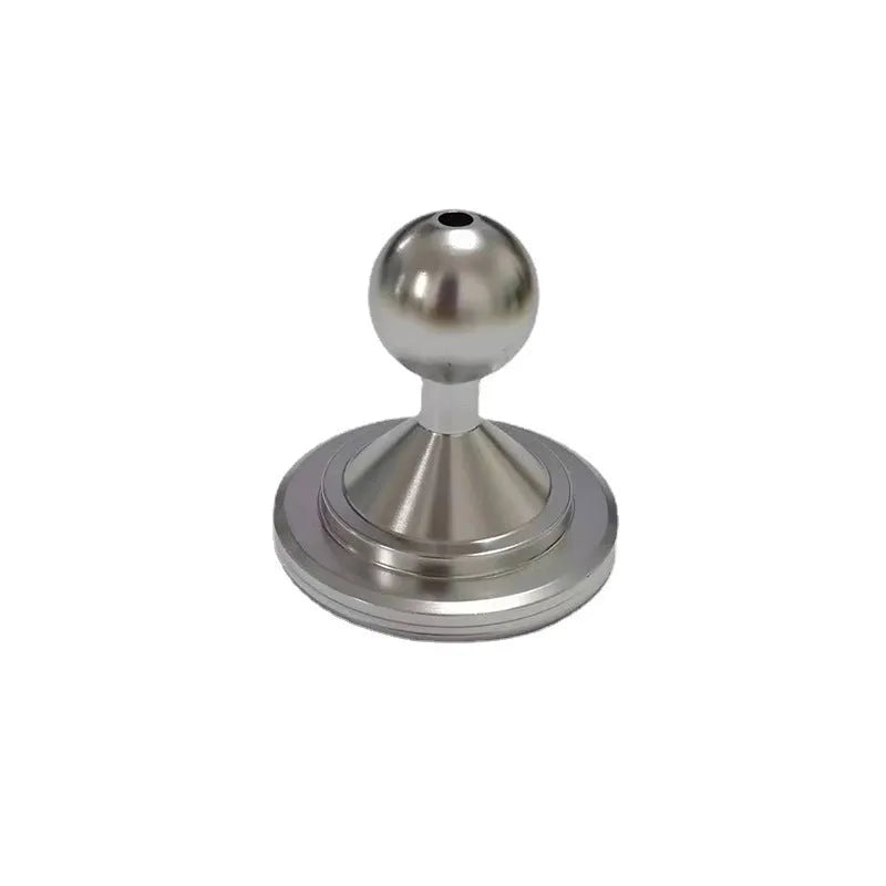 Aluminum alloy universal instrument panel mounting base plate in silver or black finish