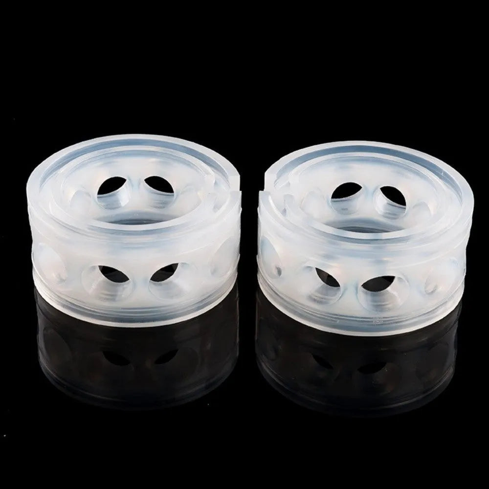 Transparent rubber spring shock absorbers for car modification in six different sizes