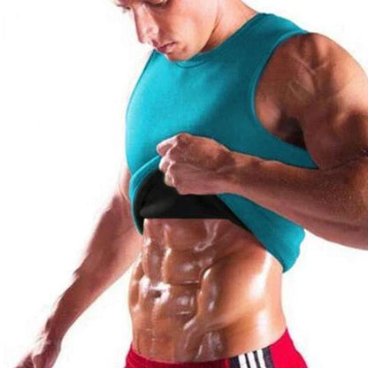 Men's neoprene sauna vest with logo for body shaping and slimming