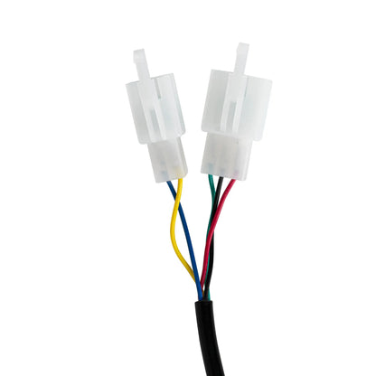 Electric vehicle handlebar replacement part in blue, red, silver, and yellow colour options.