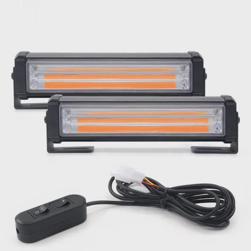 Yellow 208 Model 160mm net strobe warning light with COB LED for vehicle towing