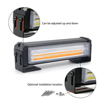 Yellow 208 Model 160mm net strobe warning light with COB LED for vehicle towing