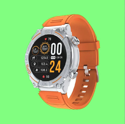MG02 smart watch in black colour with Bluetooth calling and health monitoring features