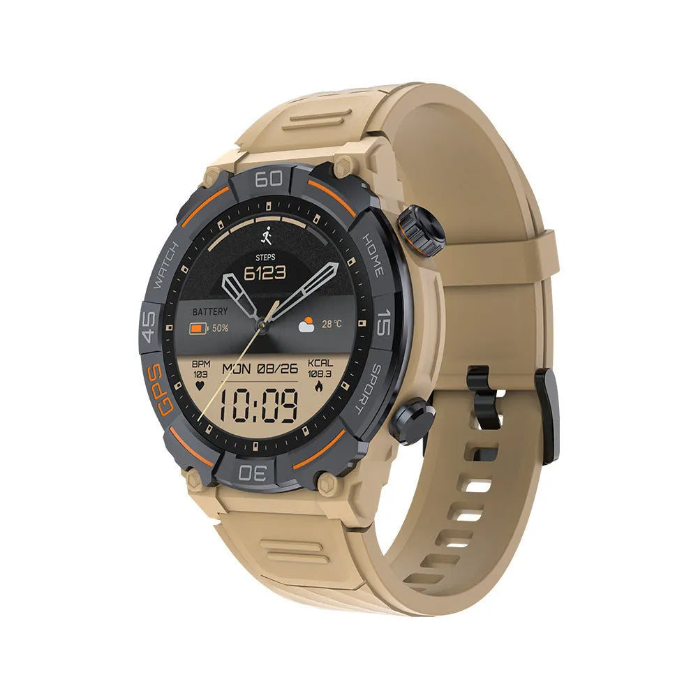 MG02 smart watch in black colour with Bluetooth calling and health monitoring features