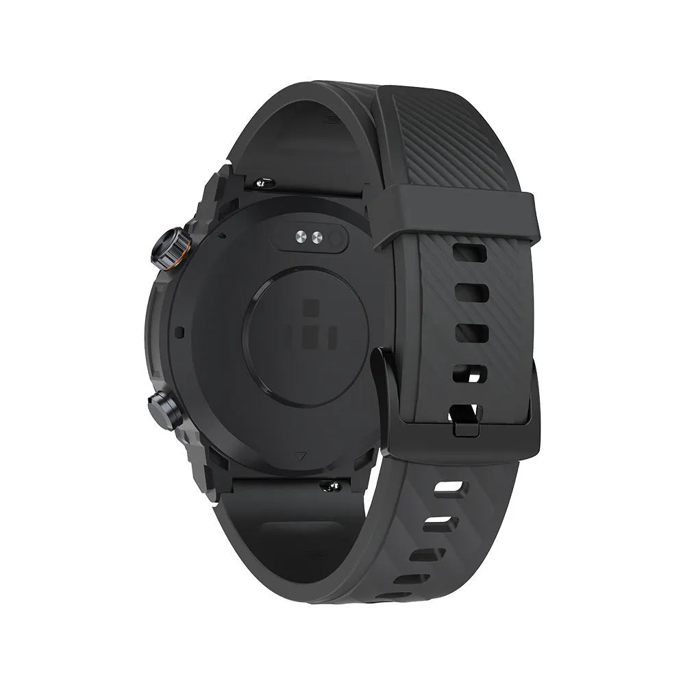 MG02 smart watch in black colour with Bluetooth calling and health monitoring features