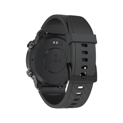 MG02 smart watch in black colour with Bluetooth calling and health monitoring features