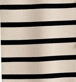 Crew Neck Striped Vest Sweater in white, black, and khaki options