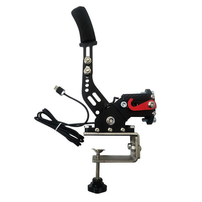 USB handbrake controller for PC racing games with aluminium and stainless steel construction